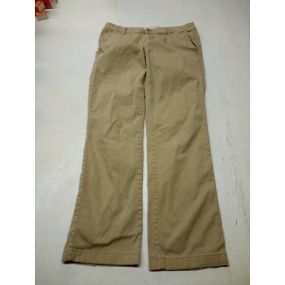 AEROPOSTALE Khaki Tan Twill Low Rise Pants Women Size 4S -Classic Trouser - Picture 1 of 5